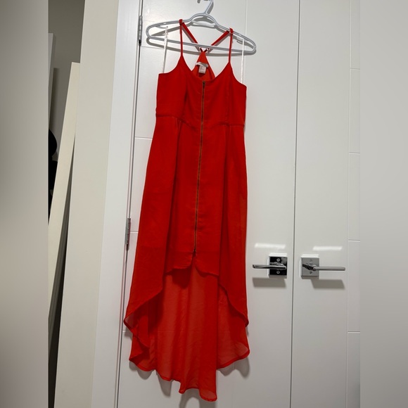 Dresses & Skirts - Elegant High Low Orange Dress